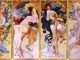 Alfons Mucha Four Seasons 慕夏 四季 画